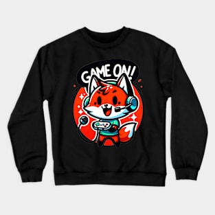 Game On: Cute Kawaii Gamer's Delight Crewneck Sweatshirt